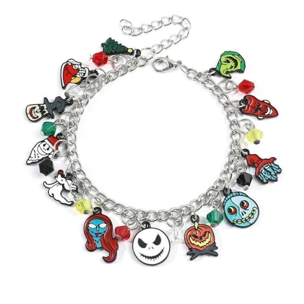 Nightmare Before Christmas Bracelet Halloween Charm Bracelet